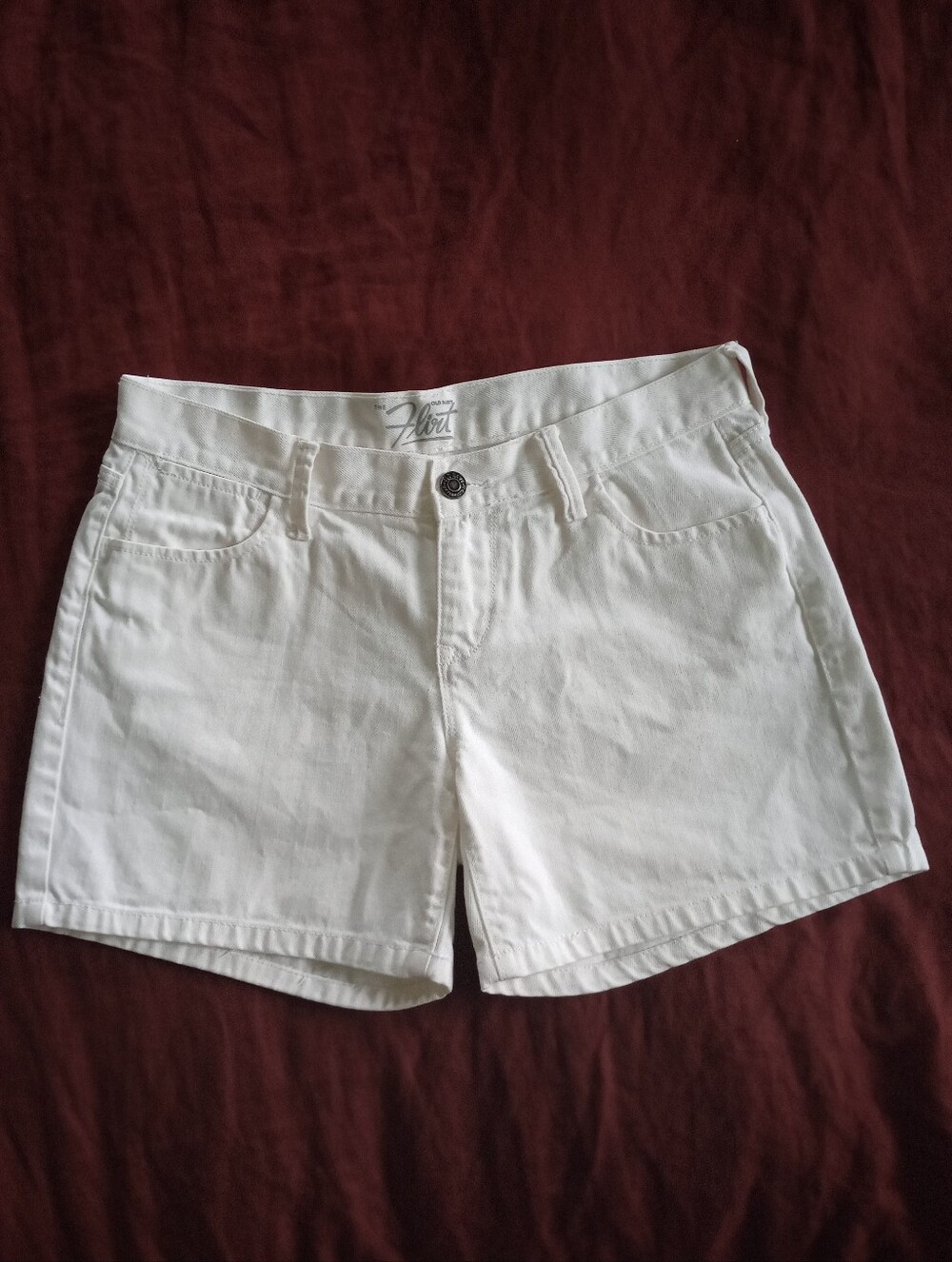Old Navy The Flirt White Denim Shorts